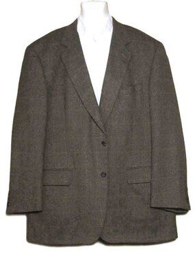 Samuelsohn Wool + Cashmere Blazer Brown COMO Men's Size 46L